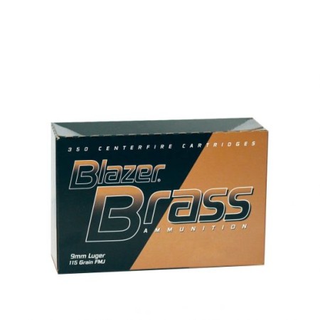 CCI Blazer Brass 180 gr Full Metal Jacket Flat Nose .40 S&W Ammo, 250/box - 52201