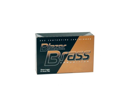 CCI Blazer Brass 180 gr Full Metal Jacket Flat Nose .40 S&W Ammo, 250/box - 52201