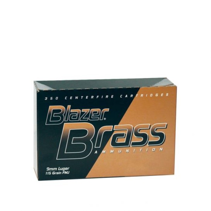 CCI Blazer Brass 180 gr Full Metal Jacket Flat Nose .40 S&W Ammo, 250/box - 52201