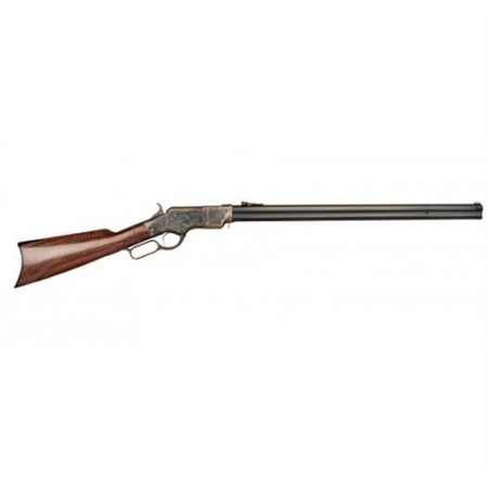 Cimarron 1860 Henry Steel Frame .45 Long Colt Lever Action Rifle - Durable Walnut Finish for Precision - CA236