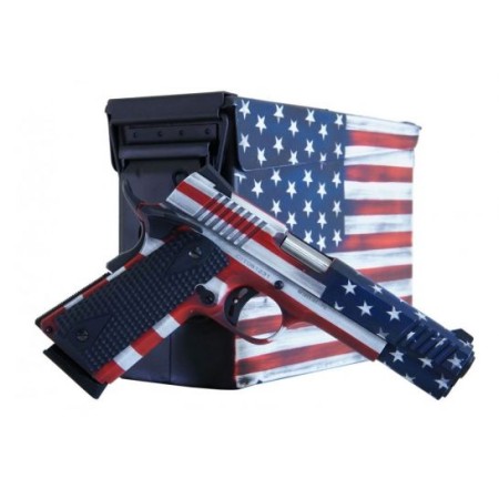 Legacy Sports Citadel M1911 .45 ACP Pistol, American Flag Cerakote - CITC45FUSAAC