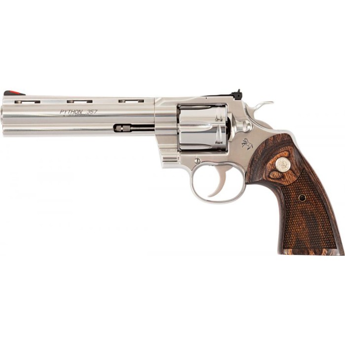 Colt Python Factory Blemished .357 Magnum, 6" Barrel, Walnut Grips, Stainless, 6rd