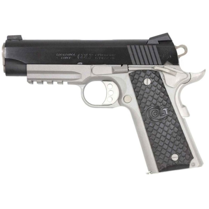 COLT COMMANDER RAIL GUN 45ACP 4.25 SS SERIES 80 O4012RG -