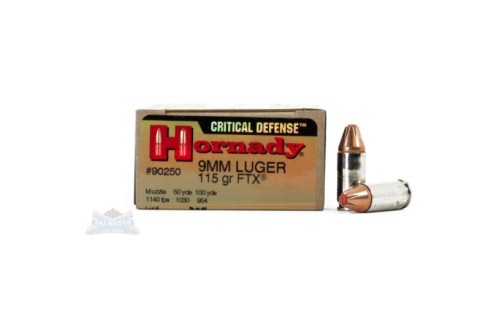 Hornady 9mm 115gr FTX Critical Defense Ammunition 25rds - 90250