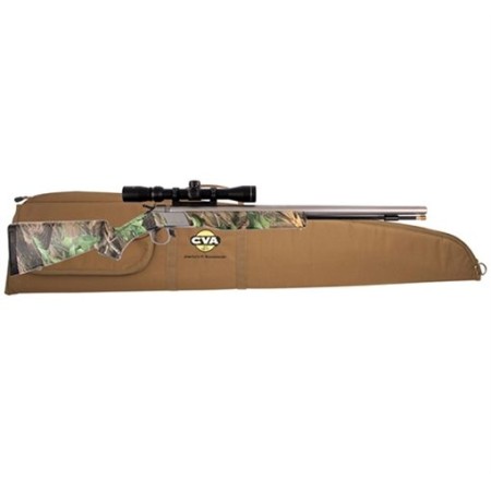 CVA WOLF 50CAL SS CAMO 3-9X32 W/CASE