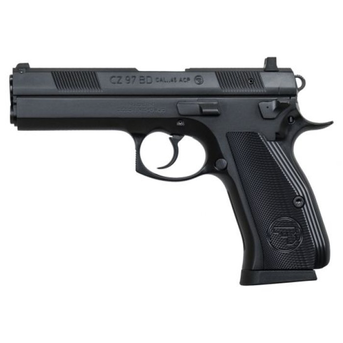 CZ 01416 CZ 97 BD 45 ACP 4.65" 10+1 Black Black Steel Slide Black Aluminum Grip