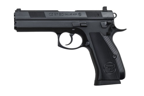 CZ USA 97 BD .45 ACP, 4.65" Barrel, Luminescent Sights, Steel Frame, Black, 10rd