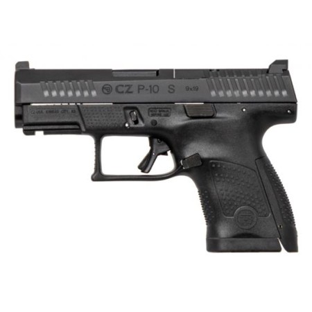 CZ P10 S Subcompact 9mm Pistol, Black - 91560