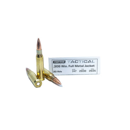 Norma American .308 Win 147gr FMJ Ammo - 20 rounds - Dirty Bird Industries