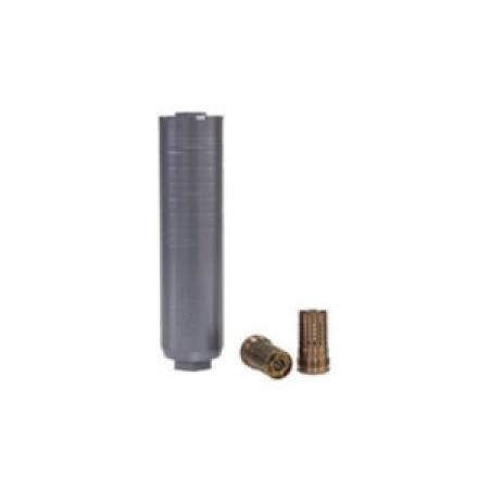 Q LLC Trash Panda NFA Rifle Suppressor Clear Physical Vapor Deposition (PVD) 6.91 Inch, .223 Caliber, Fast-Attach®, Titanium