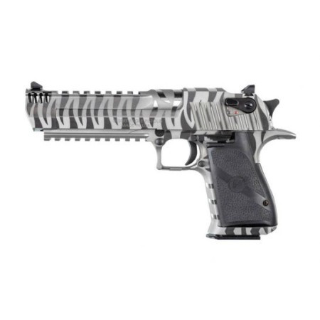 Magnum Research Desert Eagle .44 Magnum Pistol, Stainless Tiger Stripe - DE44WTS