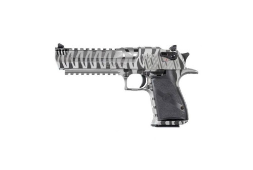 Magnum Research Desert Eagle .44 Magnum Pistol, Stainless Tiger Stripe - DE44WTS