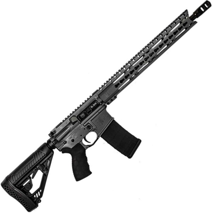 Diamondback Db15etg Db15 223 Keymod SA 5.56Nato 16" FH Gray Ctr Stk Gray/Blk