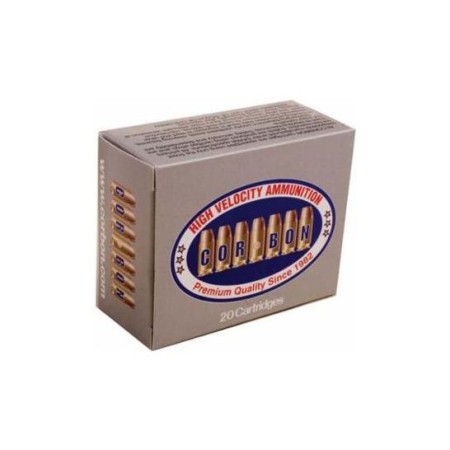 Cor Bon 38 Super Auto 125 Grain Jacketed Hollow Point -DPX Brass Cased Pistol Ammo, 20 Rounds, DPX38X125/20