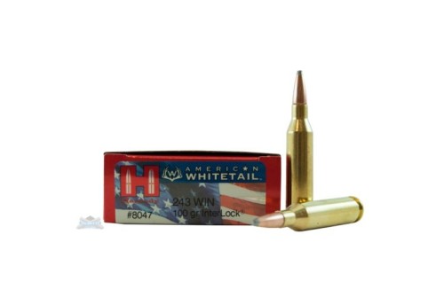 Hornady 243 100gr Interlock American Whitetail Ammunition 20rds - 8047