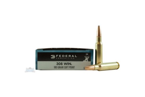 Federal 308 180gr SP Power-Shok 20 Rounds Ammunition - 308B