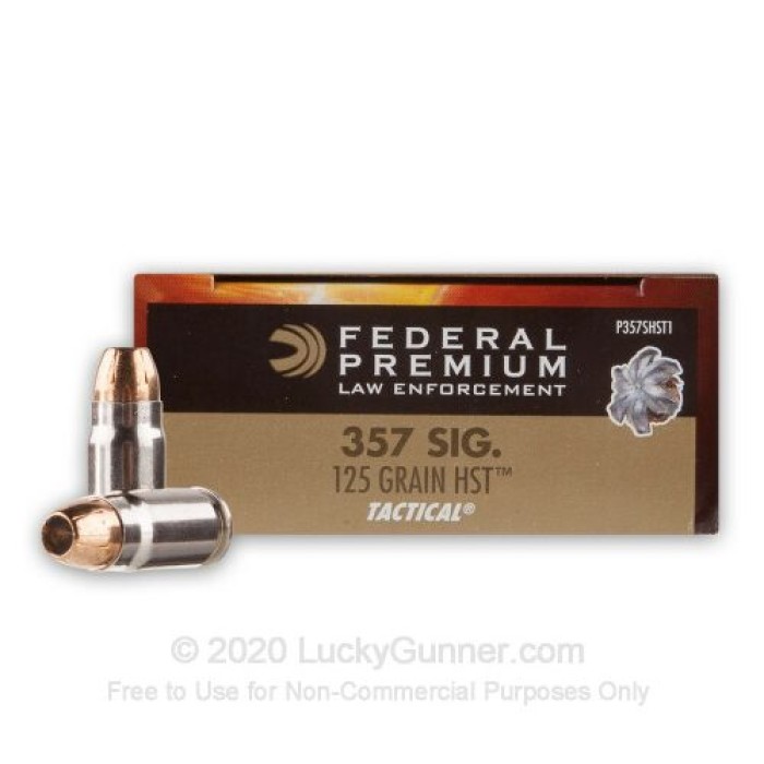 Federal Premium HST 357 Sig 125 Grain HP