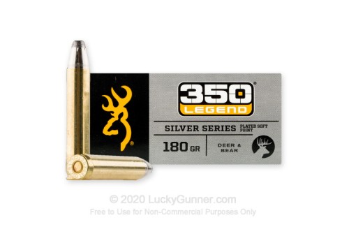 350 Legend - 180 Grain SP - Browning Silver Series - 20 Rounds