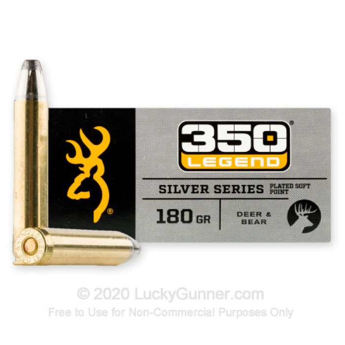 350 Legend - 180 Grain SP - Browning Silver Series - 20 Rounds