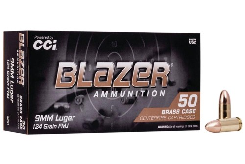 CCI Blazer Brass 9mm Luger Ammo 115 Grain Full Metal Jacket 350 Rounds Ammo Can