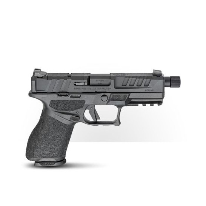 SPRINGFIELD ARMORY Echelon 4.0C 9mm 4.7in Threaded 15rd/18rd Mags Compact Frame Black Pistol w/ Tritium 3-Dot Sights (ECT9409B-3D)