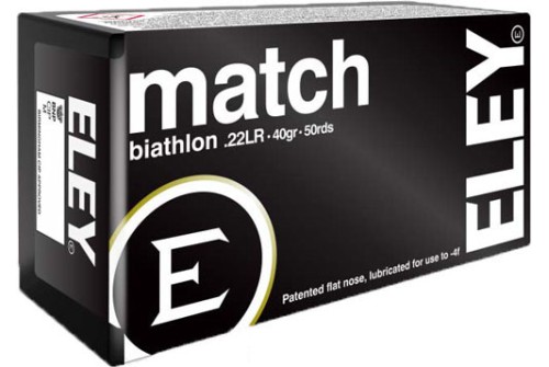 Eley Ammo Match Biathlon .22lr - 40gr. Eps 50-pack