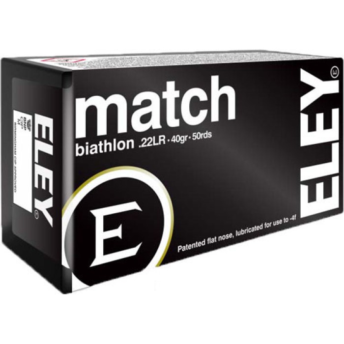 Eley Ammo Match Biathlon .22lr - 40gr. Eps 50-pack