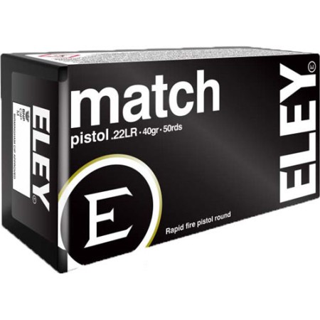 Eley Ammo Match Pistol .22lr - 40gr. Round Nose 50-pack