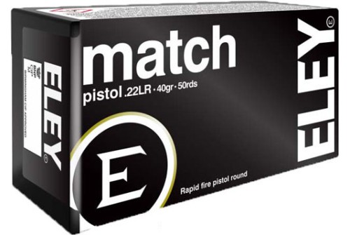 Eley Ammo Match Pistol .22lr - 40gr. Round Nose 50-pack