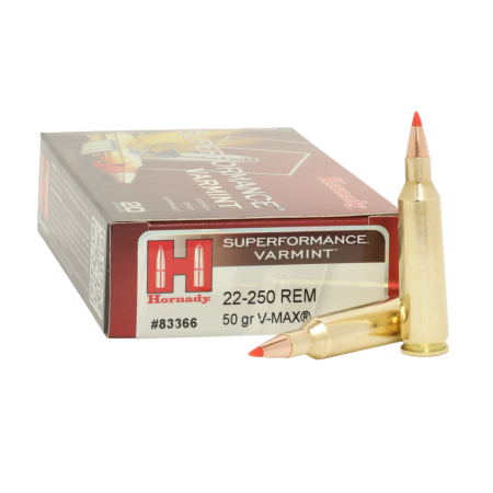 Hornady Superformance .22-250 Remington 50 Grain Varmint Centerfire Rifle Ammo