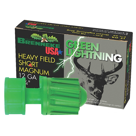 Brenneke Green Lightning HFSM Slug Shotshells - 12 Gauge - 2.75