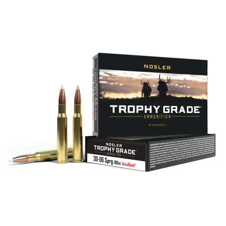 Nosler Trophy Grade .30-06 Springfield 180 Grain Centerfire Rifle Ammo