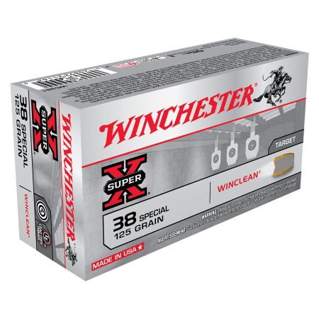 Winchester Super-X JFP Tin Core .38 Special 125 Grain Handgun Ammo