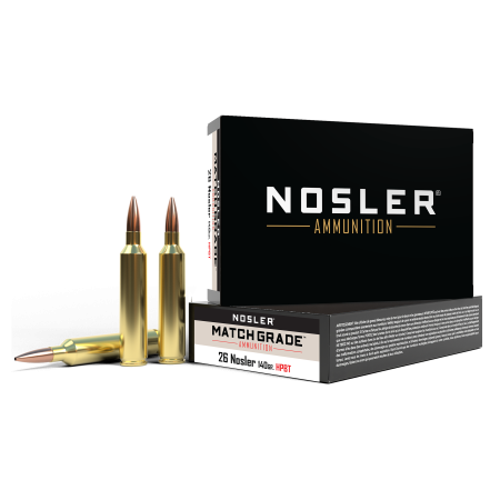 Nosler Match-Grade .26 Nosler 140 Grain Rifle Ammo