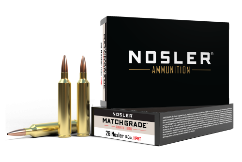 Nosler Match-Grade .26 Nosler 140 Grain Rifle Ammo