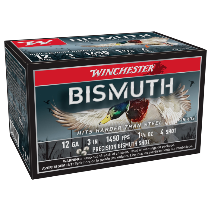 Winchester Bismuth Shotshells - 12 Gauge - #4 - 3