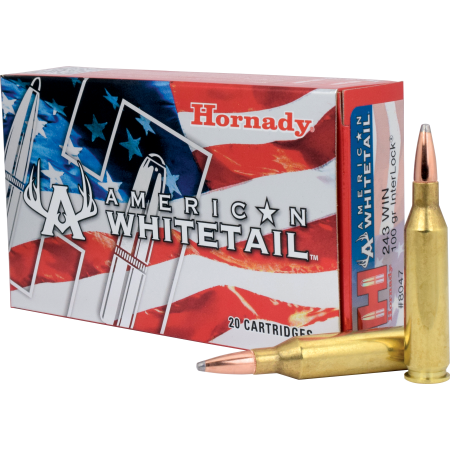 Hornady American Whitetail .243 Winchester 100 Grain Centerfire Rifle Ammo