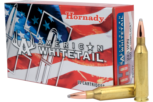 Hornady American Whitetail .243 Winchester 100 Grain Centerfire Rifle Ammo