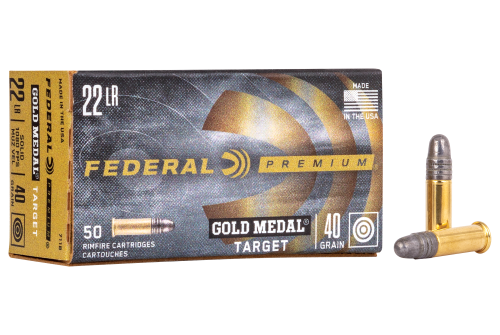 Federal Gold Medal Target .22 LR 40 Grain Rimfire Ammo