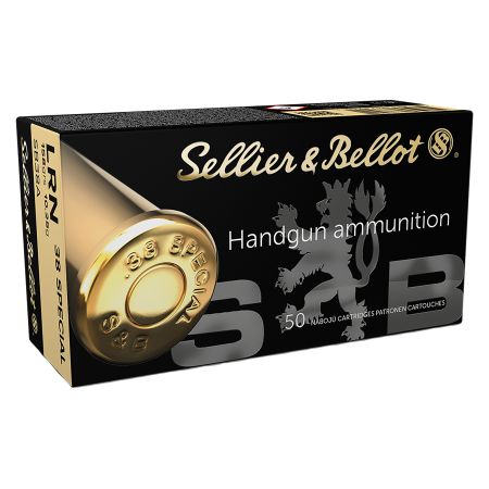 Sellier & Bellot .38 Special 158 Grain 2080 FPS Lead Round Nose Handgun Ammo