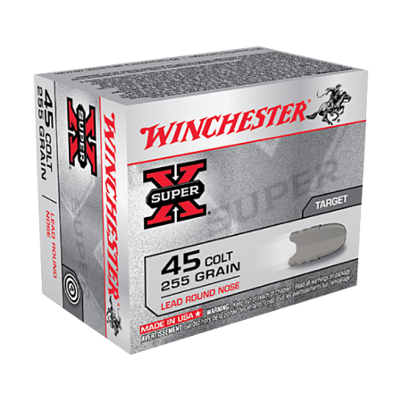 Winchester Super-X Target LRN .45 Long Colt 255 Grain Handgun Ammo