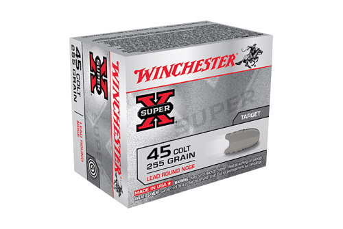 Winchester Super-X Target LRN .45 Long Colt 255 Grain Handgun Ammo