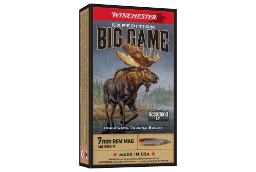 Winchester Expedition Big Game Long Range 7mm Remington Magnum 168 Grain AccuBond LR Centerfire Rifle Ammo