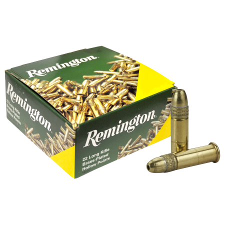 Remington Golden Bullet .22 LR 36 Grain Plated Hollow Point Rimfire Ammo - 100 Rounds