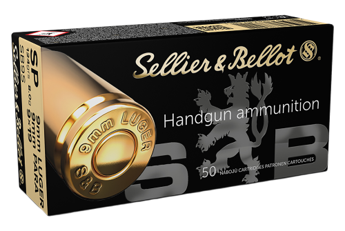 Sellier & Bellot 9mm Luger 124 Grain Soft Point Handgun Ammo