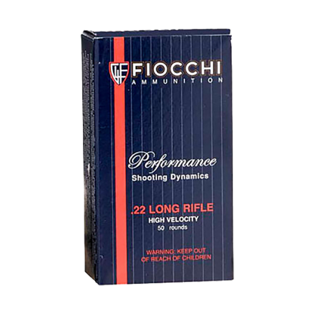 Fiocchi Shooting Dynamics .22 Long Rifle .40 Grain Copper-Plated Hollow Point Rimfire Ammo