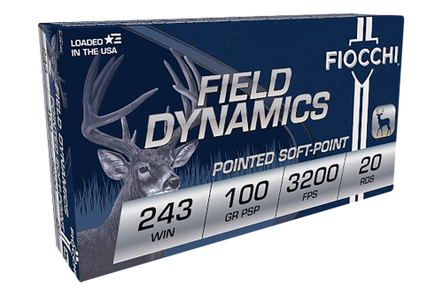 Fiocchi Shooting Dynamics .243 Winchester 100 Grain Centerfire Rifle Ammo