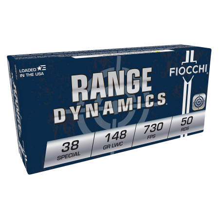 Fiocchi Shooting Dynamics .38 Special 148 Grain Lead Wadcutter Handgun Ammo