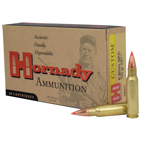 Hornady 6.8 Remington SPC 120 Grain Custom Centerfire Rifle Ammo