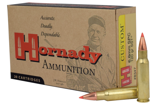 Hornady 6.8 Remington SPC 120 Grain Custom Centerfire Rifle Ammo